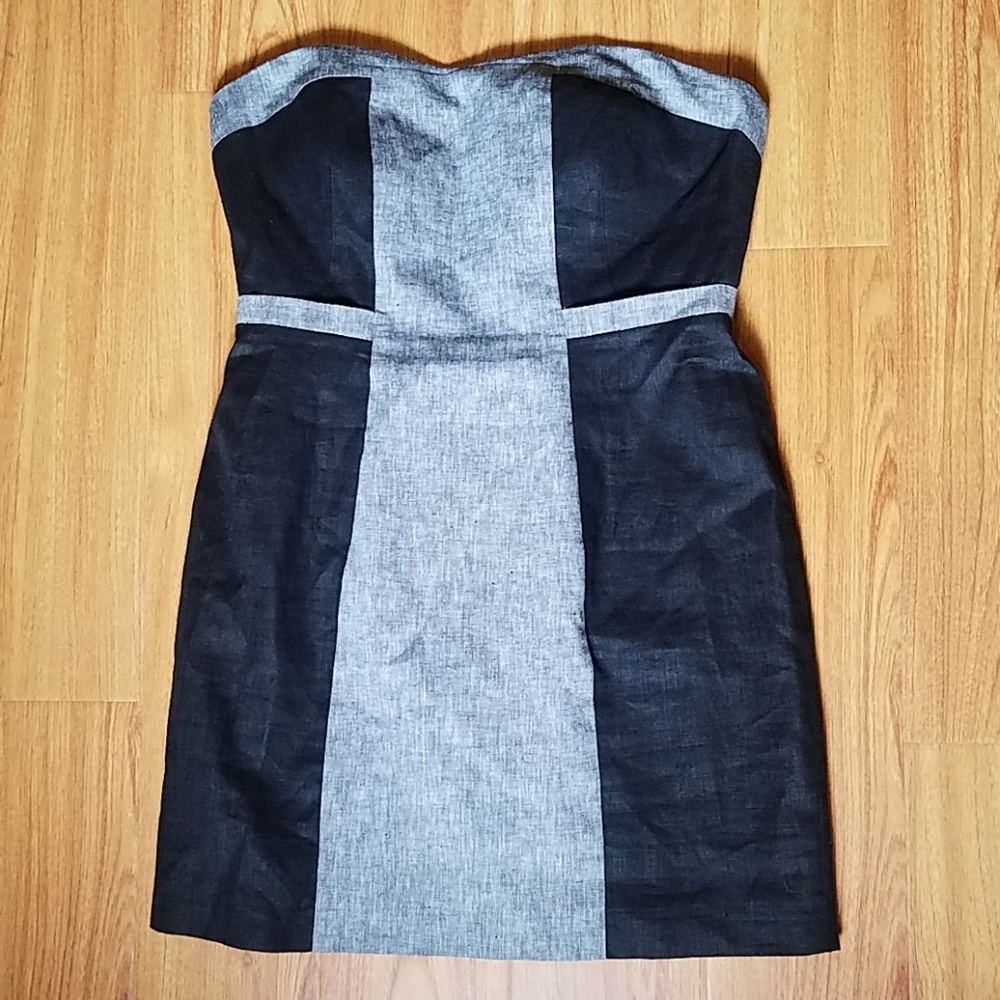 Bcbgeneration Black Gray Colorblock Cocktail 12 - image 3